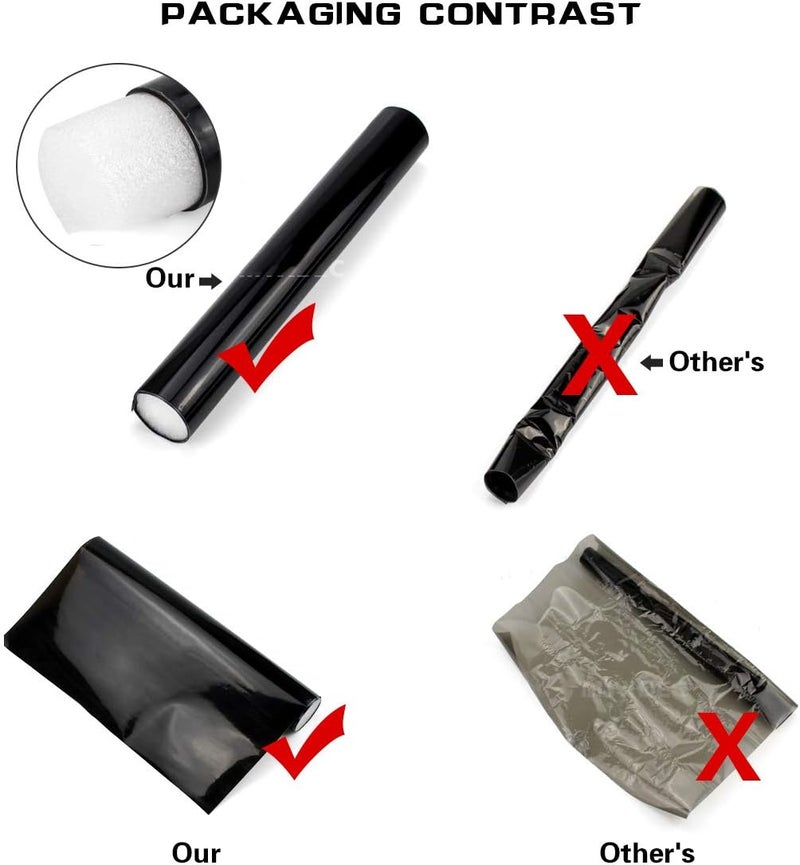 LZLRUN Extra-Wide Headlight Taillight Vinyl Tint Wrap 16 Inch x 60 Inch Roll Self Adhesive Fog Light Film Sheet Sticker Cover (Purple) - Image 5